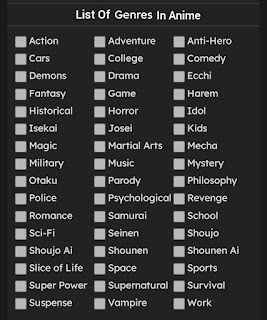 List of genres in anime