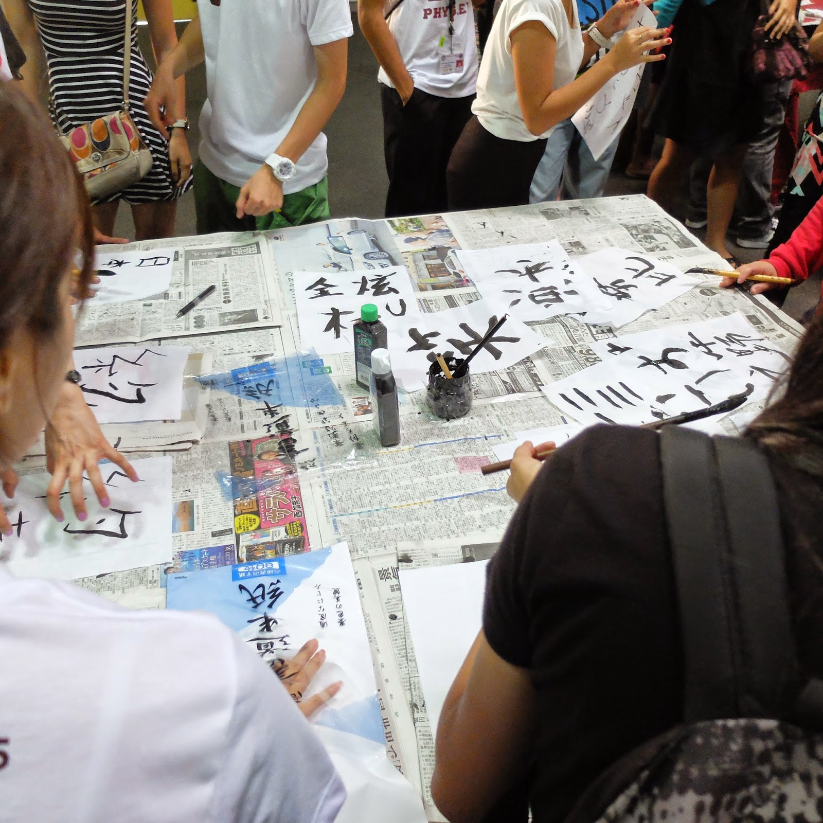 UP Diliman Japanese Night 2015 / Calligraphy booth