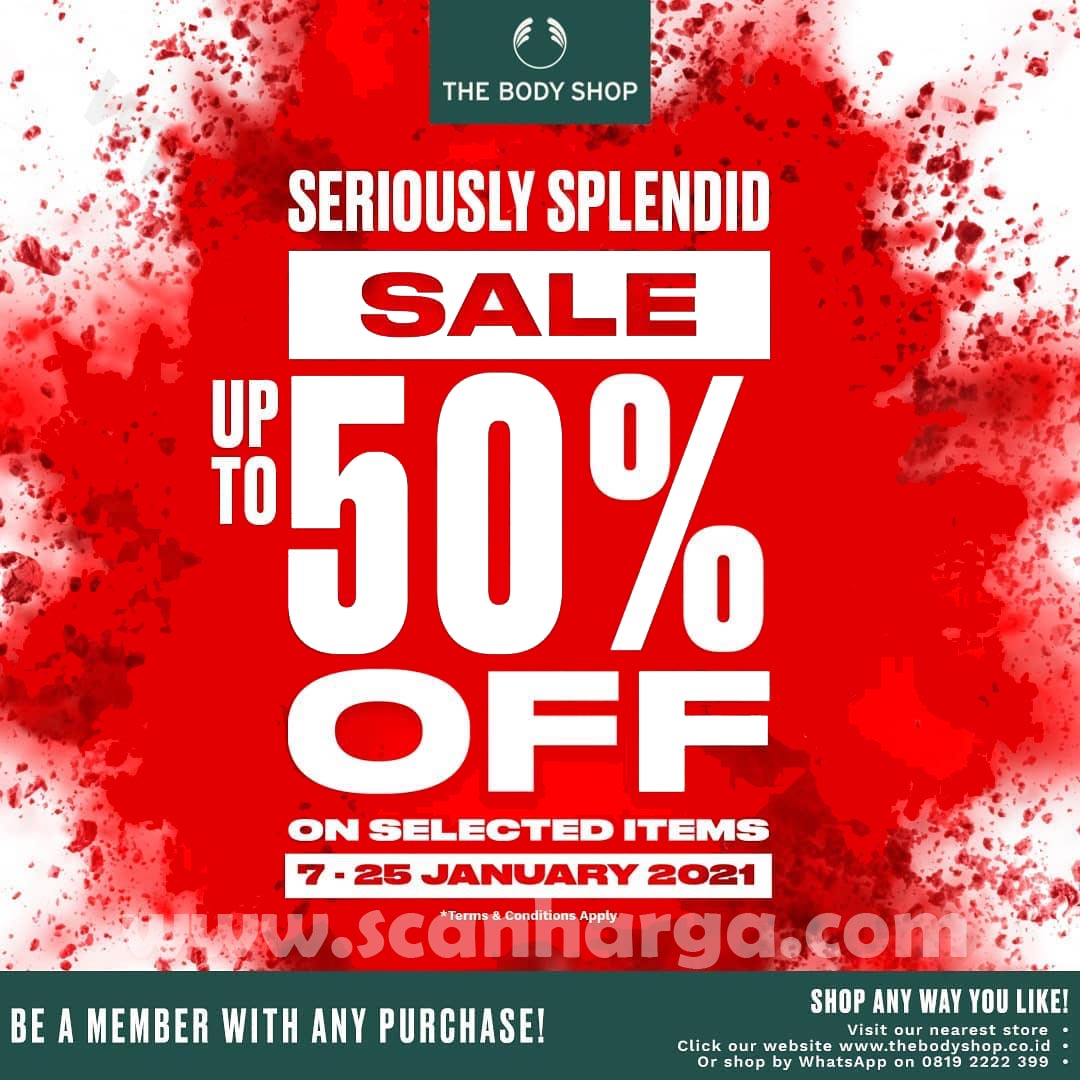 Promo The Body Shop Terbaru! SALE Up To 50% Off Selected Items