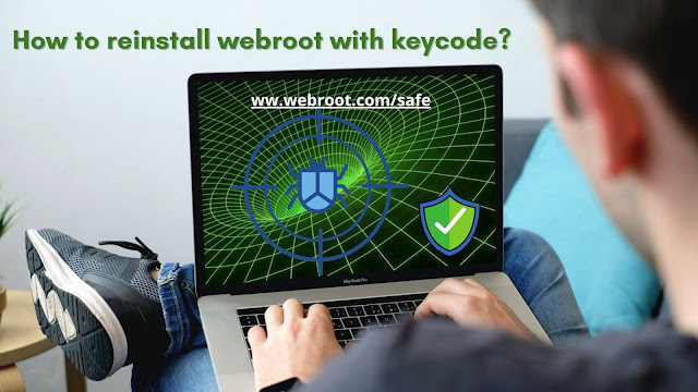 How to reinstall webroot with keycode?