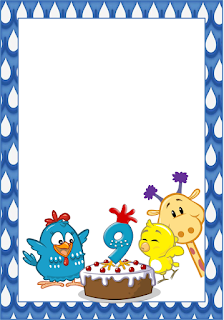 Lottie Dottie Chicken Free Printable Frames, Invitations or Cards.