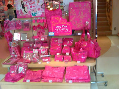 Hello Kitty Store In New York. Pile of hideously pink Hello