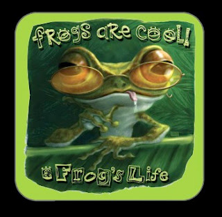 Frogs Rock Attitude Sticker