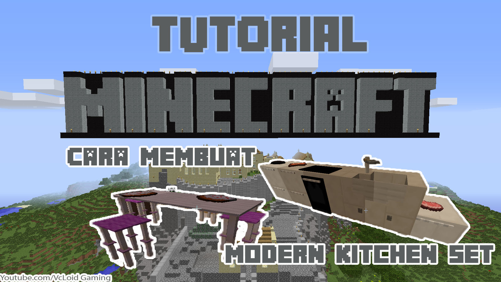 Cara Membuat Modern Kitchen Set Minecraft Dengan Command Block