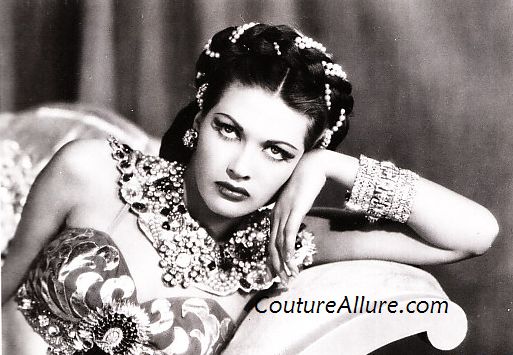 Actress Yvonne de Carlo in a production still from the film Scheherazade 