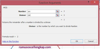 funggsi argumen rumus MOD