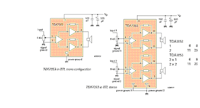 BTL Stereo Amplifier TDA7052 / 3