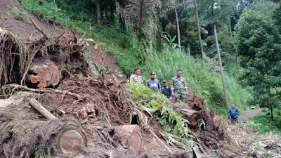 Dua Desa di Kecamatan Lebakbarang Alami Bencana Alam Tanah Longsor