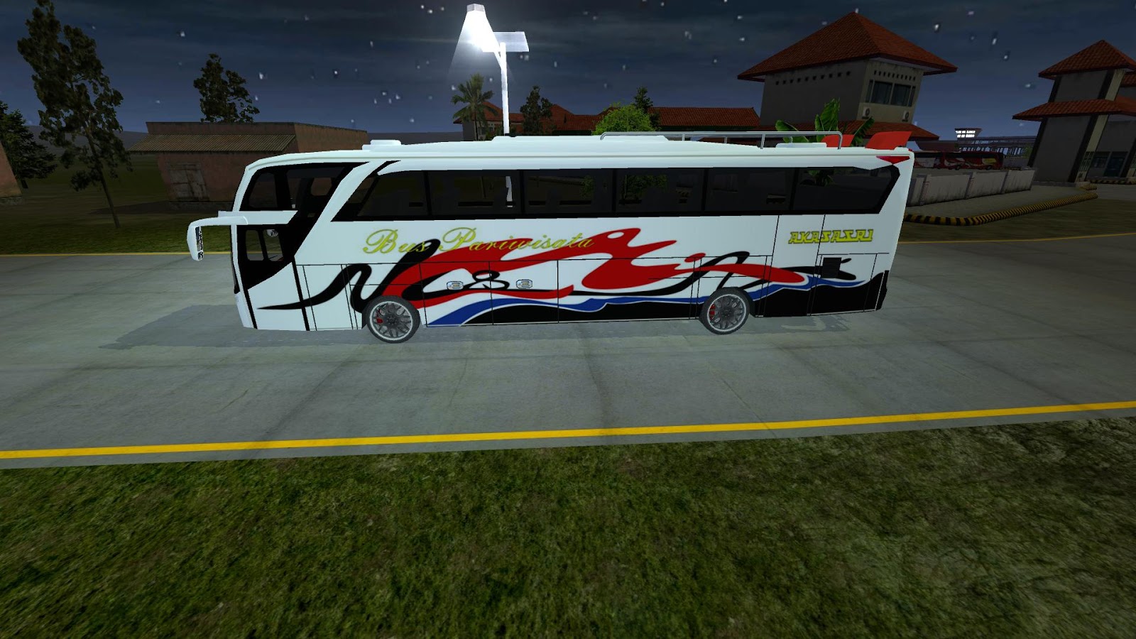 Livery Bus Akas Asri Pariwisata SHD by ALM BUSSID - Bagus ID