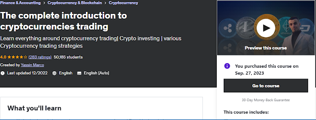 The complete introduction to cryptocurrencies trading BY MARWAT TECH