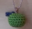 PATRON GRATIS COLGANTE MANZANA DE CROCHET  3010