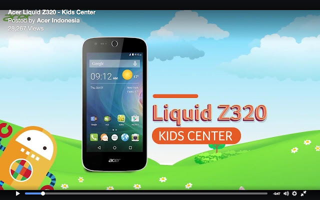 Acer Liquid Z320, Ponsel Android, Fitur kids center