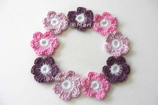 Crochet Flower Applique 