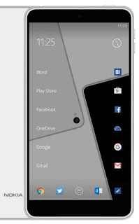 Nokia D1C dengan OS Android 7.0 Nougat RAM 3GB
