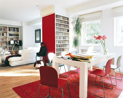 Interior Decoration House with Red Color 1