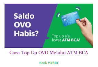 Cara Top Up OVO Melalui ATM BCA