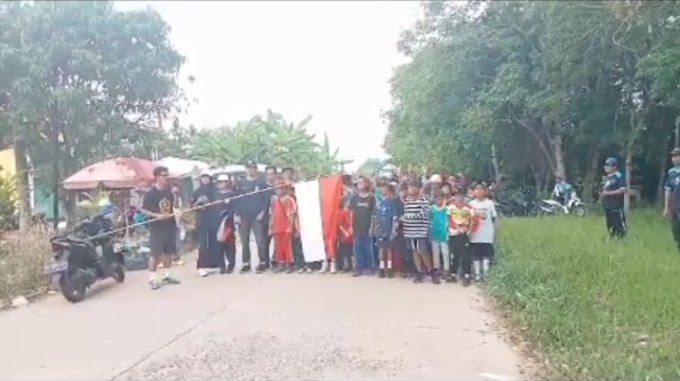 Jalan Santai Dalam Rangka Perayaan HUT RI Ke 78 Tahun dengan Rute Dari Dusun 8 sampai Kantor Desa Tanjung Menang (Dusun 2)