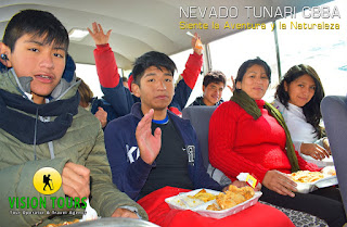 Nos Vamos a la Nieve en el Pico Tunari Cochabamba-Vision Tours Bolivia limite al extremo aventura extrema vision tours boltour bolivian group bolivian destiny