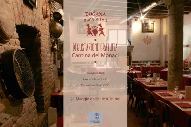 Degustazione Gratuita Cantina dei Monaci 21 Maggio Milano