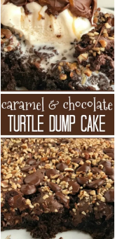 {caramel & chocolate} Turtle Dump Cake