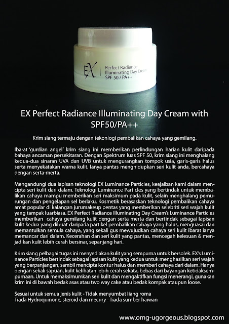 Introducing EX Perfect Radiance Illuminating Day Cream with SPF50/PA++