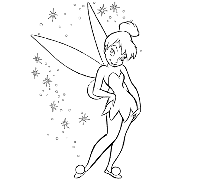 Tinkerbell Coloring 2