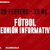  ⚽️REUNIÓN INFORMATIVA FÚTBOL📆