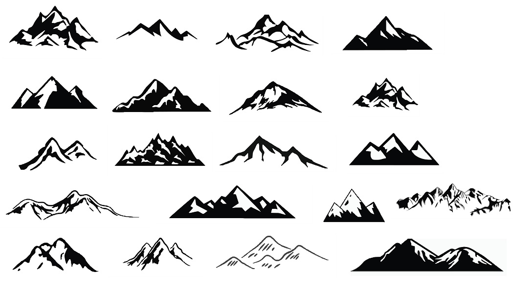 Download digitalfil: mountain svg,cut files,silhouette clipart ...