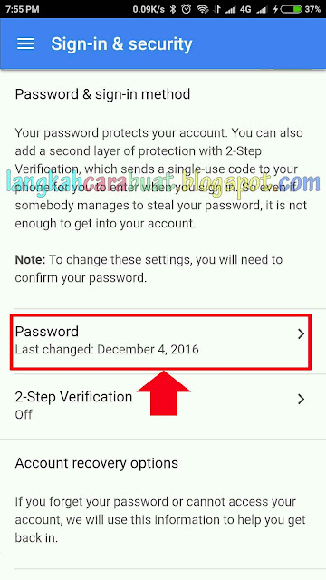 Cara Mengganti Kata Sandi Akun Google