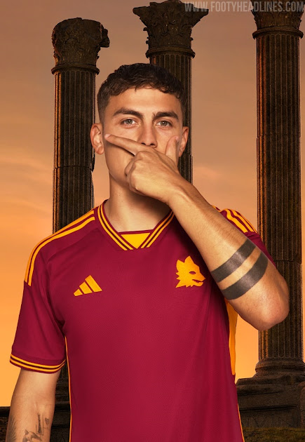 Sale No More New Balance: Adidas AS Roma 23-24 Home Kit Released + Away ...