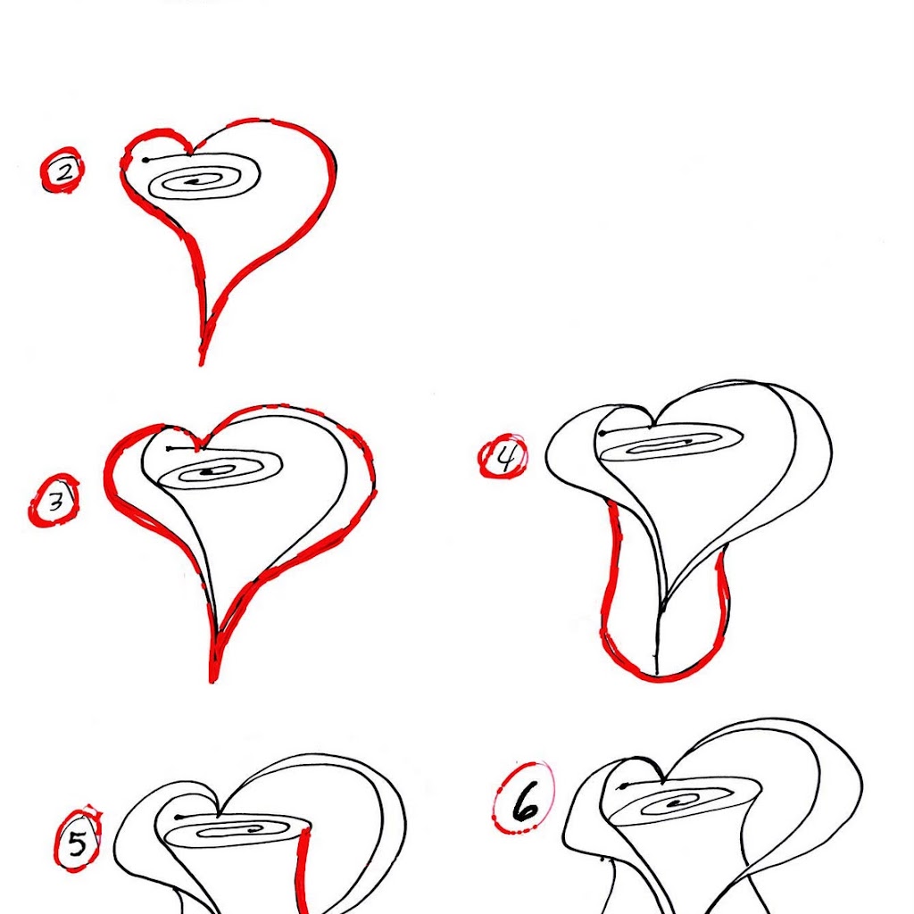 Love Heart Images To Draw