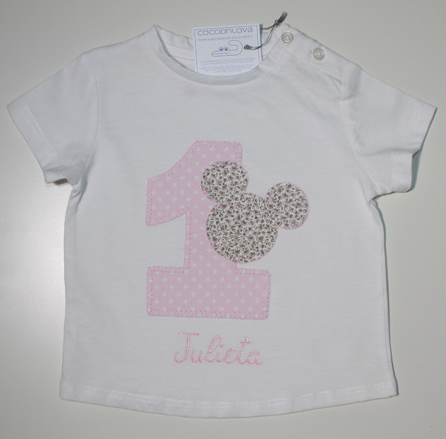 camiseta de cumpleaños 1 año minnie mouse