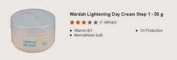Wardah Lightening Day Cream Step 1 - 30 g
