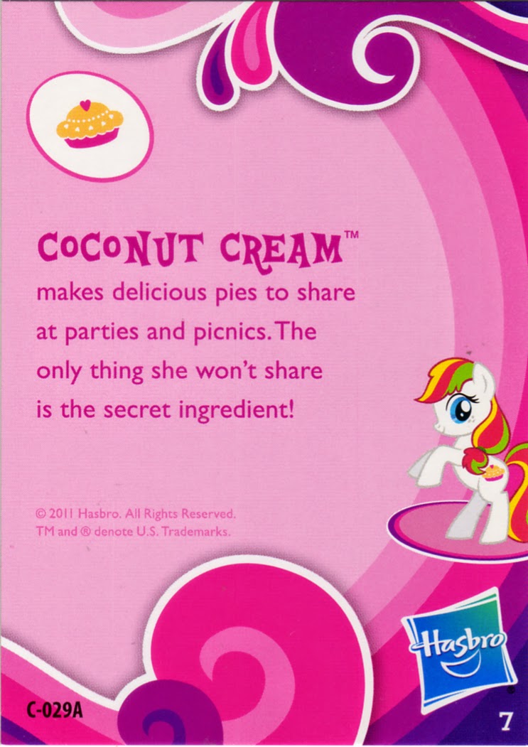 MLP Coconut Cream Blind Bag Cards  MLP Merch