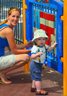 nicki and sammy baumer at park in tel aviv