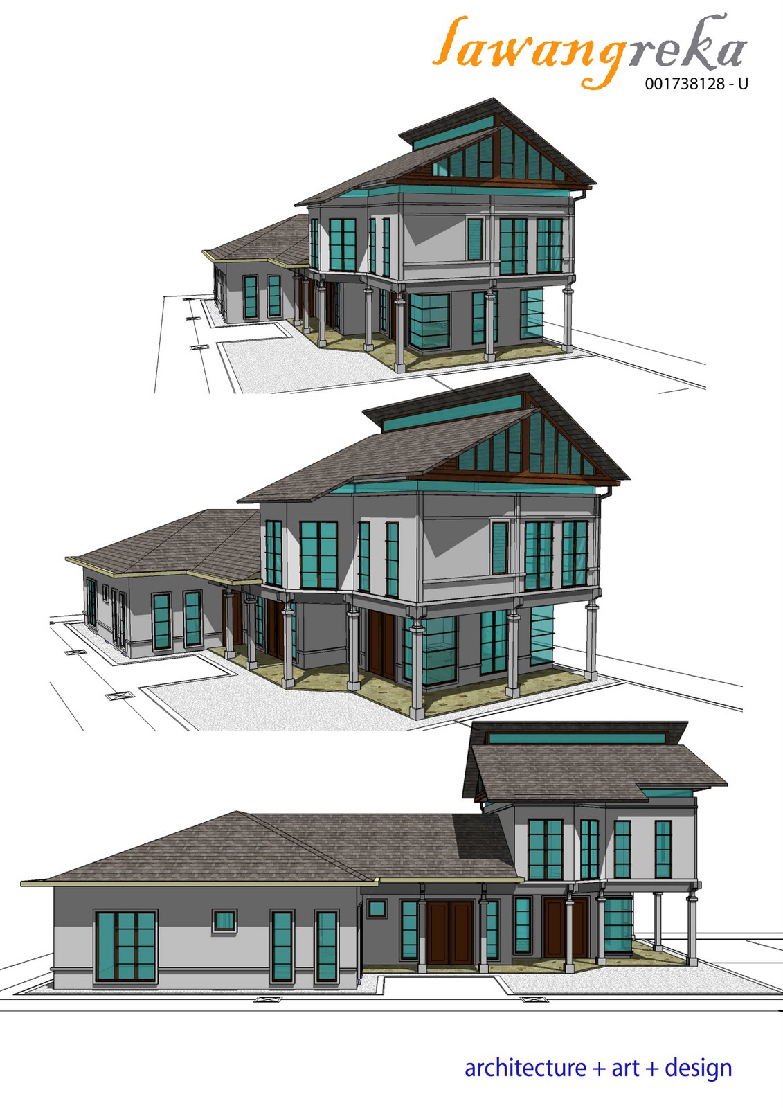 Design Rumah  Kampung  Desainrumahid com