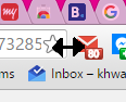 double way arrow on the address bar instruction