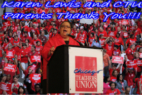 @CTULocal1 members march for "student needs, not corporate greed!