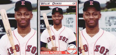 Willie Dukes 1990 Elmira Pioneers card