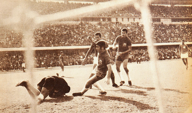 Colombia y Chile en partido amistoso, 15 de junio de 1969