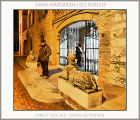 SANTA MARIA MARGARIDA I ELS MONJOS-PINTURA-PREMIS-CONCURSOS-ARTISTA-PINTOR-ERNEST DESCALS-MAS CATARRO-