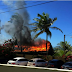 INCÊNDIO ATINGE POUSADA NA PRAIA DE MORRO BRANCO EM BEBERIBE CE