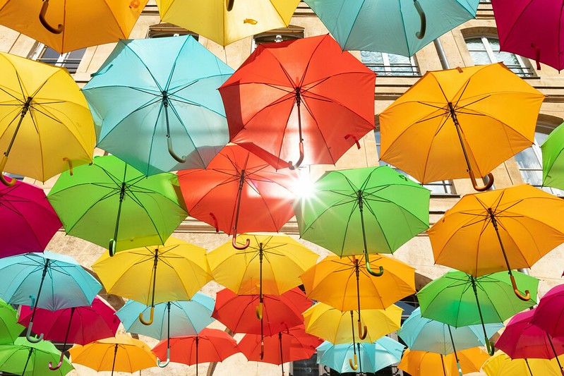 floating umbrella street umbrella festival, umbrella street, portugal umbrella street, agueda portugal, floating umbrella, floating umbrellas, street full of umbrellas,