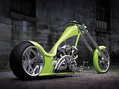 Green Bike Standard Resolution Wallpaper