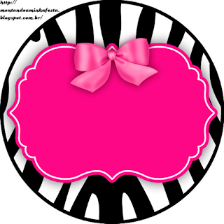  Zebra and Pink Toppers or Free Printable Candy Bar Labels.