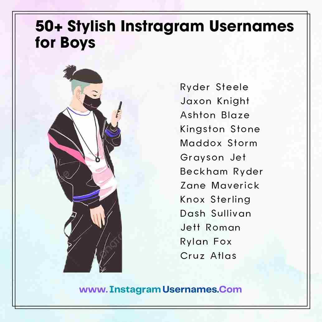Stylish Instagram Username For Boys