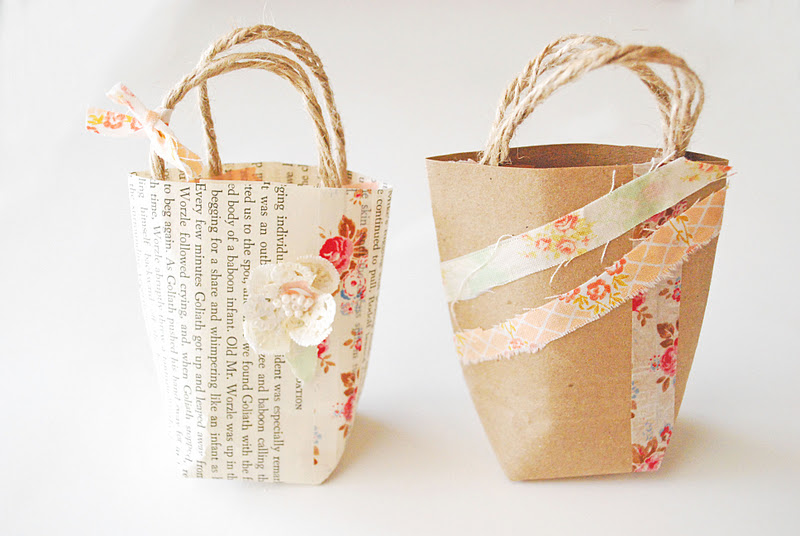 made these mini gift bags, not for any particular reason. I don't ...