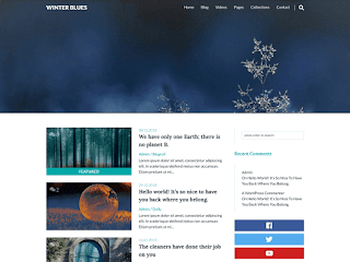 Wordpress Temaları Ücretsiz - 10 Tema - Winter Blues