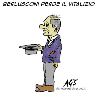 Berlusconi, vitalizi, vitalizio, satira, vignetta