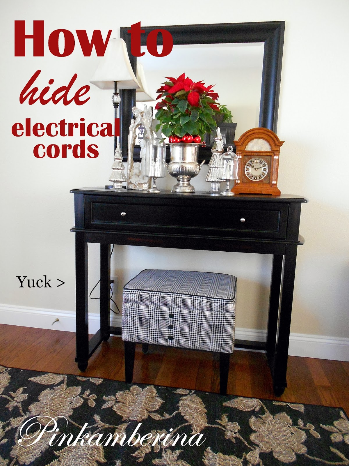 How to hide electrical cords